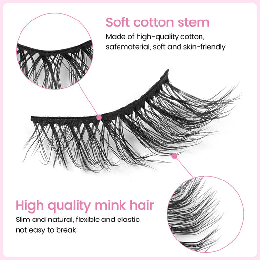 "PIXIE" Wispy Half Lash