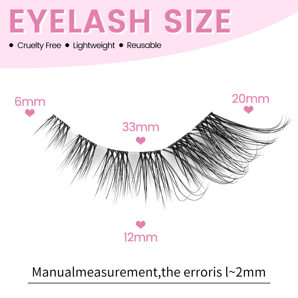 "KITTY CURL" Long End Wispy Lash