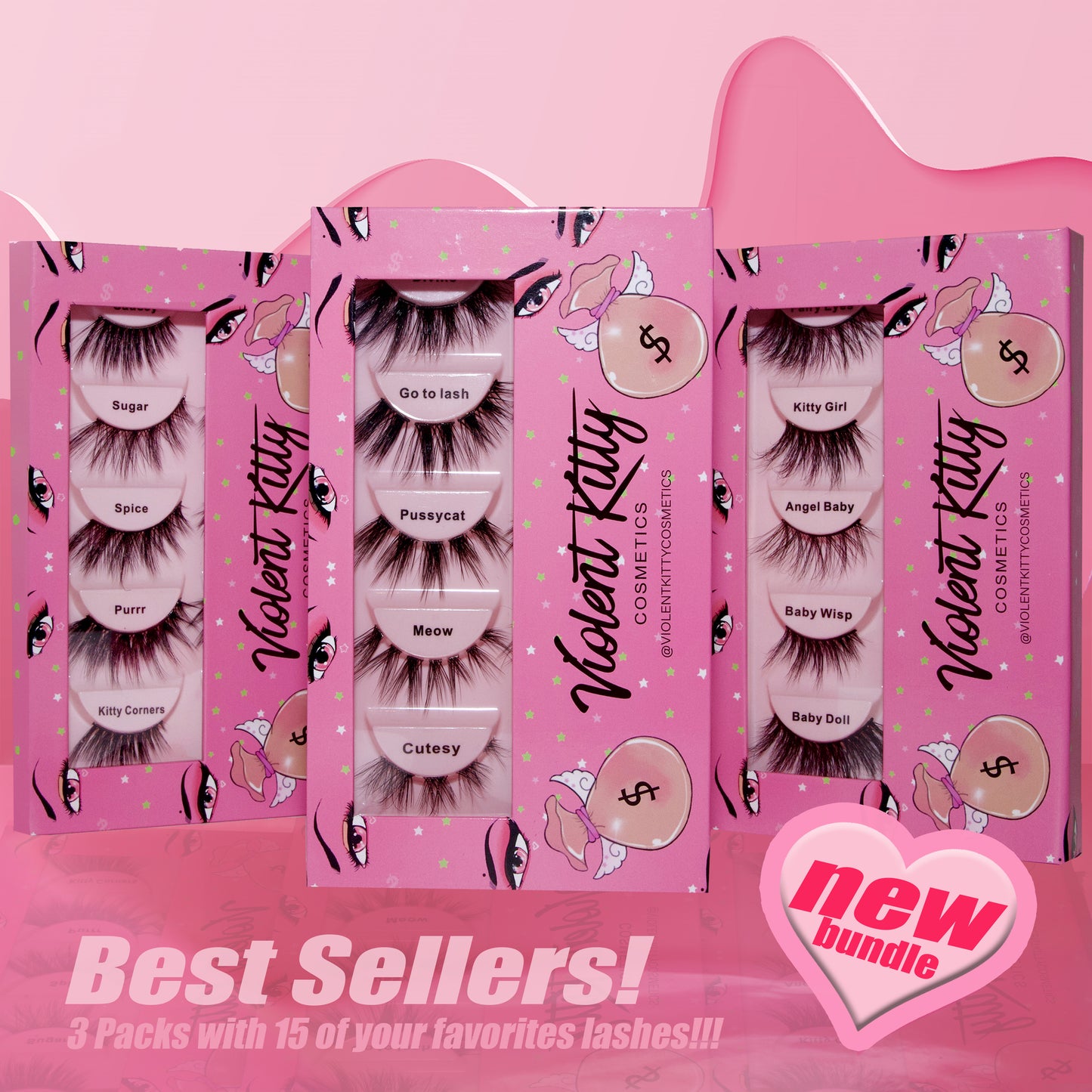 "BEST SELLERS" 3 Pack 15 Styles Bundle