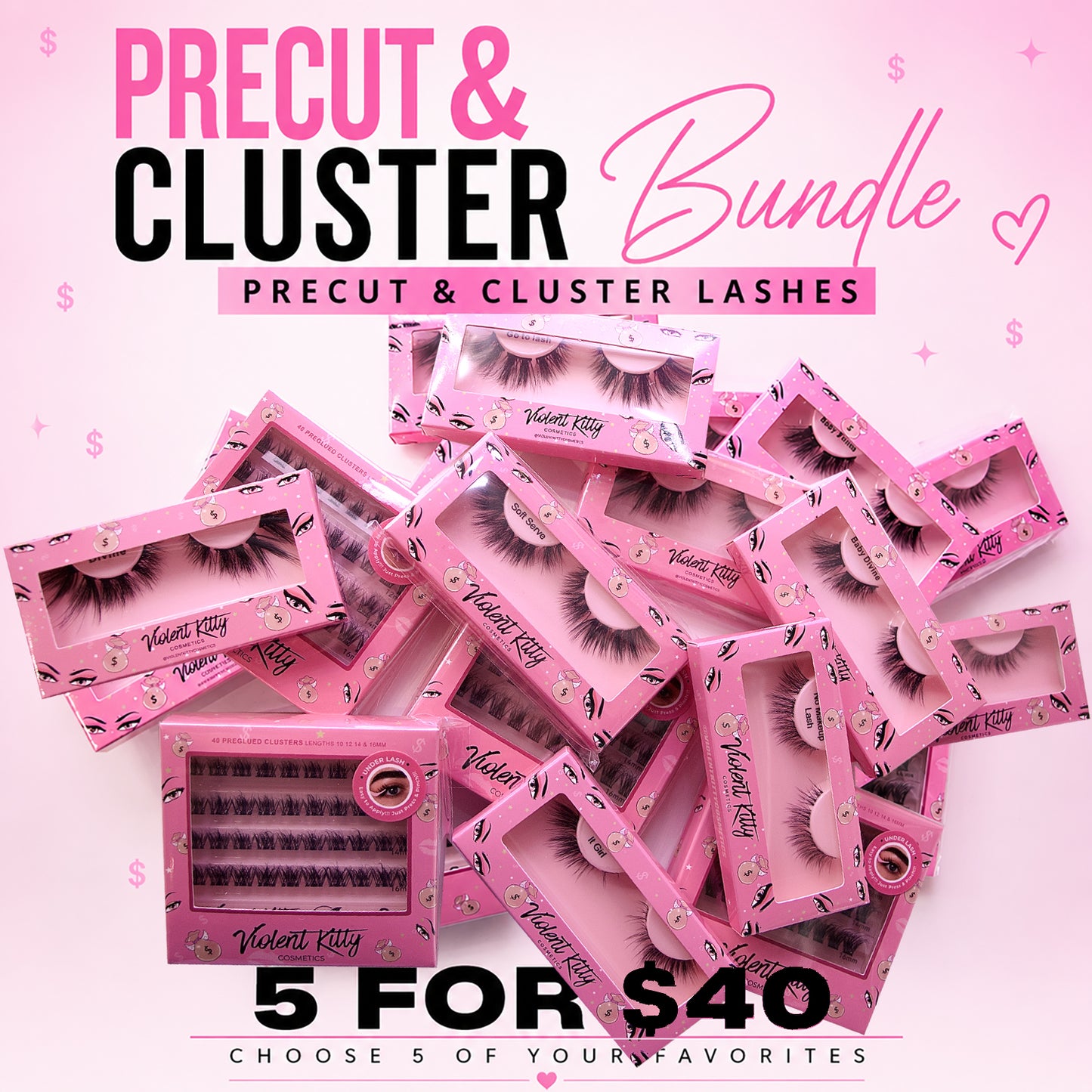 CLUSTER & PRE CUT LASH BUNDLE