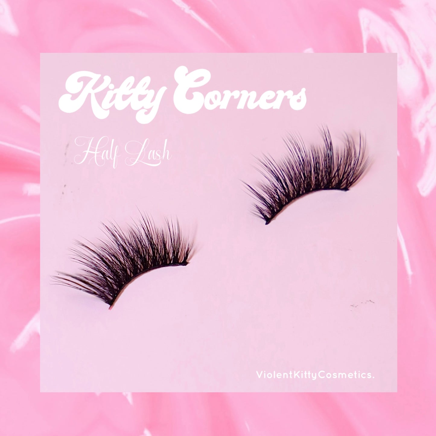 “KITTY CORNERS” Faux Mink Half Lash