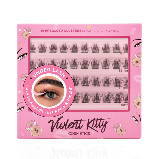 Press & Pinch • Underlash Clusters: v1 “Wispy Light”