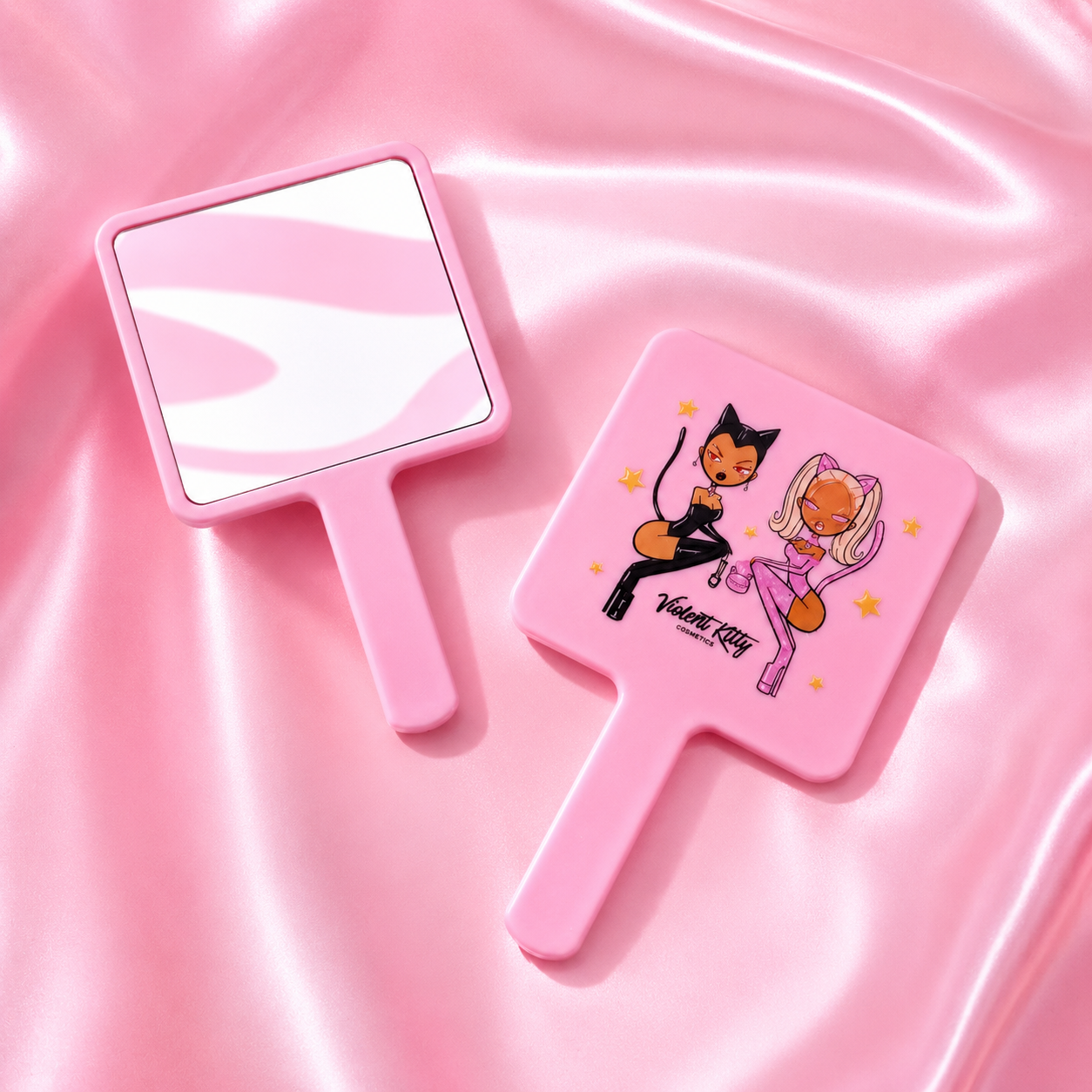 Kitty Girl Pink Glam Mirror